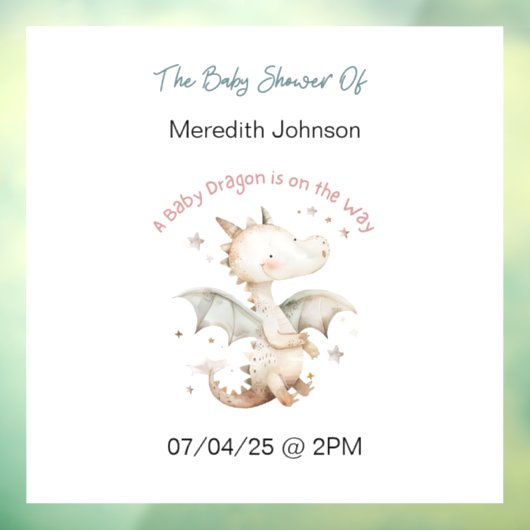 ベビードラゴンが途中にあるベビーウィンドウにしがみつく ウィンドウサイン (シート3)