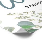 ベビードラゴンが途中にあるベビーウェルカムサイン ポスター (角)