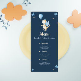 ベビードラゴンとバルーンベビーシャワーメニュー メニュー