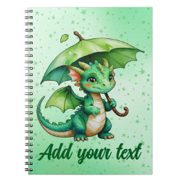 ベビードラゴンのアートが描かれたノートブック ノートブック