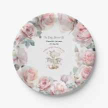 ベビードラゴンの上にある方法ベビーシャワープレート