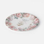 ベビードラゴンの上にある方法ベビーシャワープレート ペーパープレート (アングル)