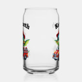 ベビードラゴンの日当たりの良い消防車の冒険 ガラス缶 (左)