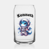 ベビードラゴンの雪国宇宙飛行士 ガラス缶 (裏面)