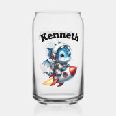 ベビードラゴンはロケットを宇宙で飛ばす! ガラス缶 (裏面)