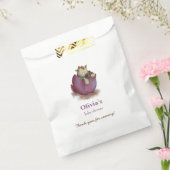 ベビードラゴンインパープルエッグガールベビーユニークシャワー フェイバーバッグ (封をした状態)