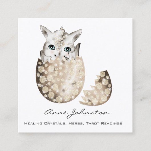 ベビードラゴンハッチリングビジネスカード スクエア名刺 (正面)