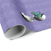 ベビードラゴンハッピーバースデーカラー選択 ラッピングペーパー (ロールコーナー)