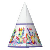 ベビードラゴンバースデーパーティハッツ パーティーハット (裏面)