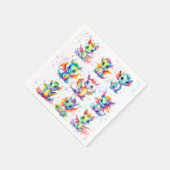 ベビードラゴンバースデーパーティー スタンダードカクテルナプキン (角)