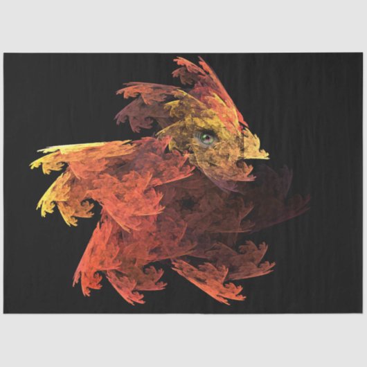 ベビードラゴンフラクタルアートデクページ 薄葉紙 (正面)