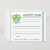 ベビードラゴンベビーシャワーアドバイスカード アドバイスカード (正面/裏面)