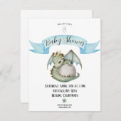 ベビードラゴンベビーシャワー ノートカード (正面/裏面)