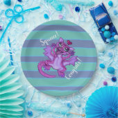 ベビードラゴンラブおめでとう ペーパープレート (パーティー)