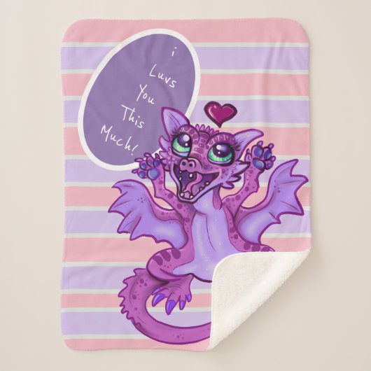 ベビードラゴンラブ シェルパブランケット (正面)