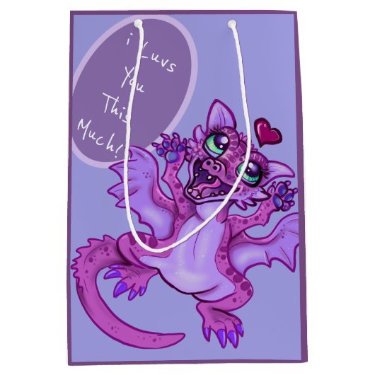 ベビードラゴンラブ ミディアムペーパーバッグ (正面)