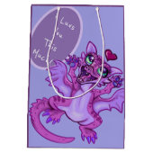 ベビードラゴンラブ ミディアムペーパーバッグ (裏面)