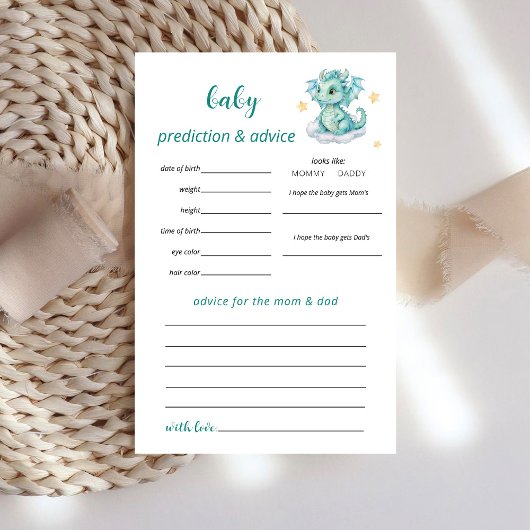 ベビードラゴン予測ゲーム チラシ