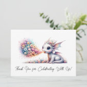 ベビードラゴン呼吸フローラ火ありがとう サンキューカード (スタンド正面)