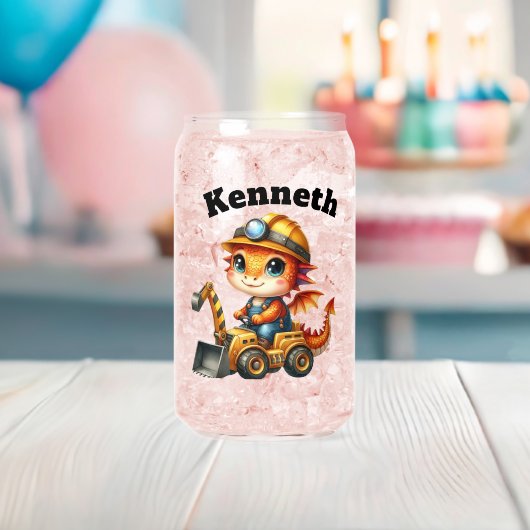 ベビードラゴン建築車! ガラス缶 (インサイチュ (ベビーシャワー))