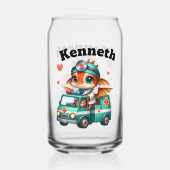 ベビードラゴン救急車の冒険! ガラス缶 (裏面)