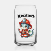 ベビードラゴン消防士救! ガラス缶 (正面)