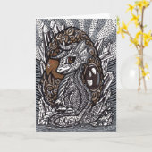 ベビードラゴン カード (黄色い花)