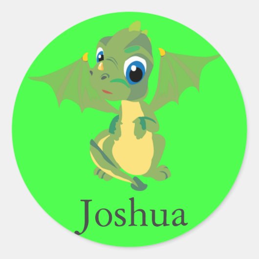 ベビードラゴン ラウンドシール (正面)