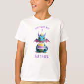 *~*ベビードラゴンAP88任意の年齢の誕生日パーティー Tシャツ (正面)