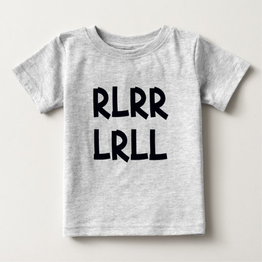 ベビードラマー – パラディドル ベビーTシャツ (正面)