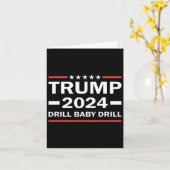 ベビードリルドナルド・トランプ2024アメリカを取り戻す カード (黄色い花)