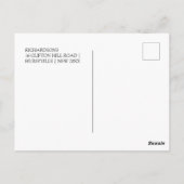 ベビードードルパインクリスマスツリーギフトホリデー ポストカード (裏面)