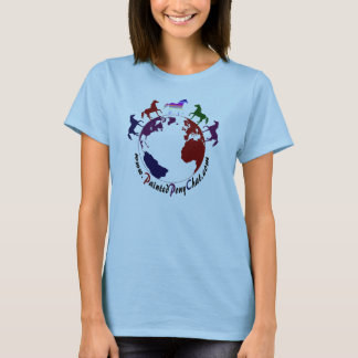 ベビードールによって合われる絵を描かれた子馬の雑談のTシャツ Tシャツ