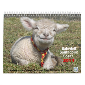 ベビードールのSouthdownヒツジ2014 NABSSARのカレンダー カレンダー