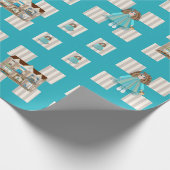 ベビードールアンドドルハウスおもしろい ラッピングペーパー (角)