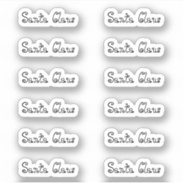 ベビードールキスカットサンタクロースのサイン シール