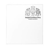 ベビードールサウスダウンメモ帳 ノートパッド (正面)