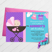 ベビードールバースデーパーティ招待状 招待状