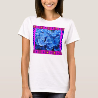 ベビードールTシャツ :: アーティスティックな縁取りのHydrageneas Tシャツ