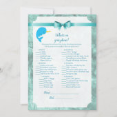 ベビーナルファルあなたの電話の赤ちゃんシャワーゲームに何がある 招待状 (正面)