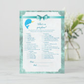 ベビーナルファルあなたの電話の赤ちゃんシャワーゲームに何がある 招待状 (スタンド正面)