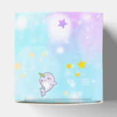 ベビーナルファル誕生日パーソナライズされたウォーターカラー フェイバーボックス (上部)