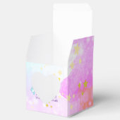 ベビーナルファル誕生日パーソナライズされたウォーターカラー フェイバーボックス (オープン)