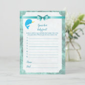 ベビーナルワル推測そのベビー食べ物ベビーシャワーゲーム 招待状 (スタンド正面)