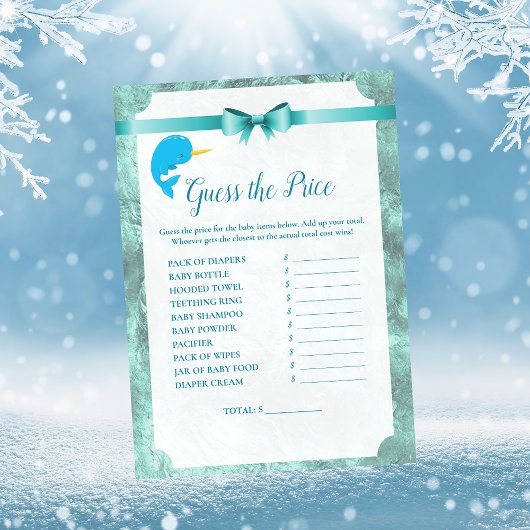 ベビーナルワールプライス赤ちゃんシャワーゲーム 招待状