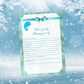 ベビーナールアドバイスママ赤ちゃんシャワーゲーム 招待状