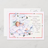 ベビーニューイヤーホリーエンジェルケルブ シーズンポストカード (正面/裏面)