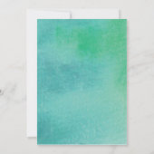 ベビーニュートラル冬のベビーシャワー外は寒い 招待状 (裏面)