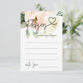 ベビーニュートラル赤ちゃんシャワーゲームカード用祈りの言葉 エンクロージャーカード (スタンド正面)