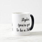 ベビーニューファーザーパパ非表示メッセージサプライズ モーフィングマグカップ (正面右)